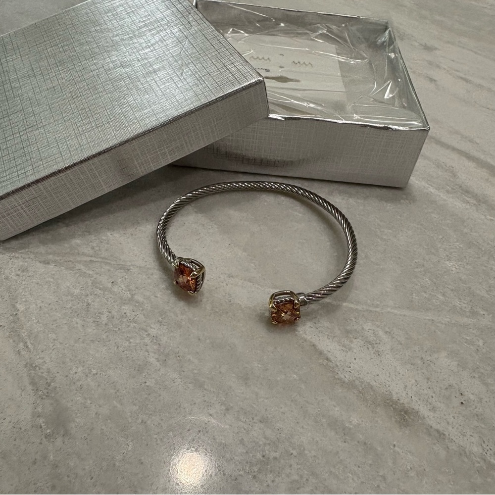 Cavvy Cie Jewels Nordstrom Silver Bracelet with Gold Accents